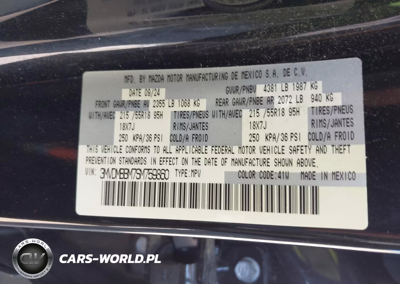 2025 Mazda Cx-30 2.5 S Select Sport VIN:3MVDMBBM7SM759860 - 9
