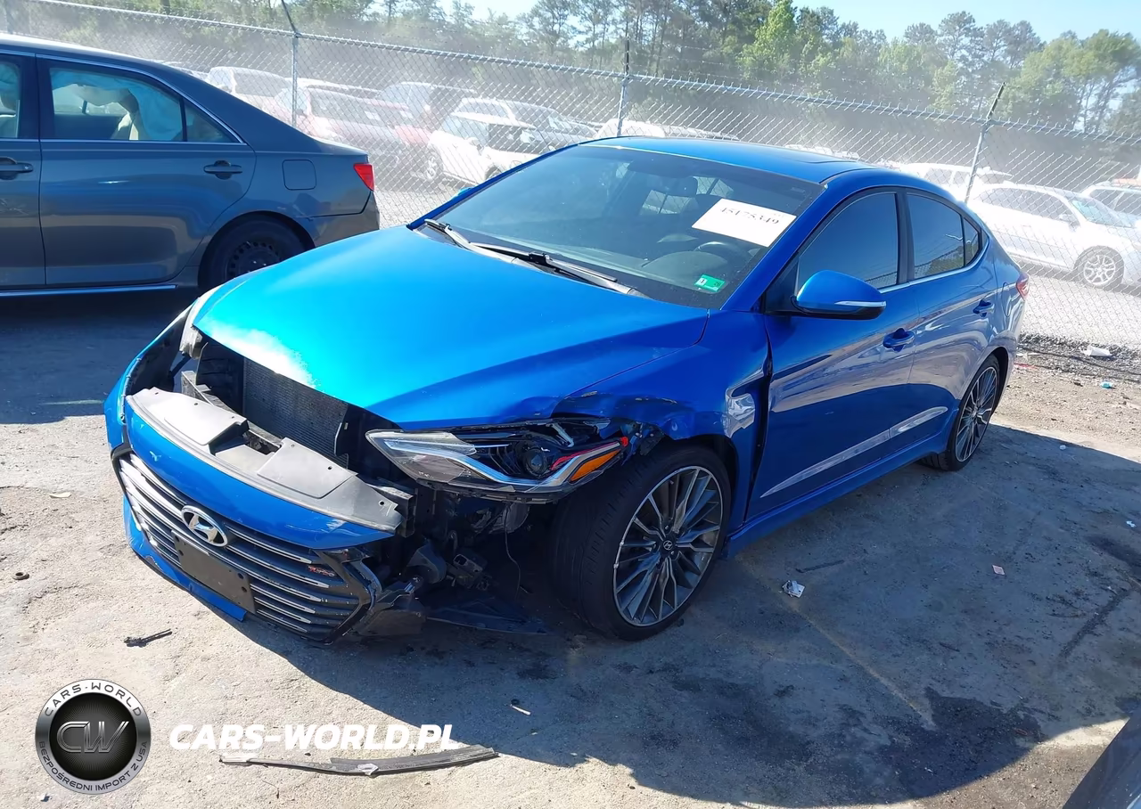 2017 Hyundai Elantra Sport VIN:KMHD04LB2HU332446 - 2