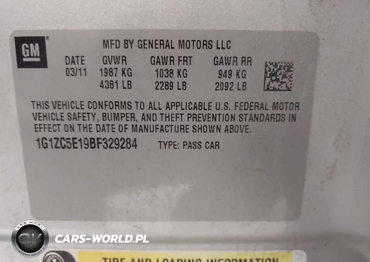 2011 Chevrolet Malibu 1Lt VIN:1G1ZC5E19BF329284 - 9