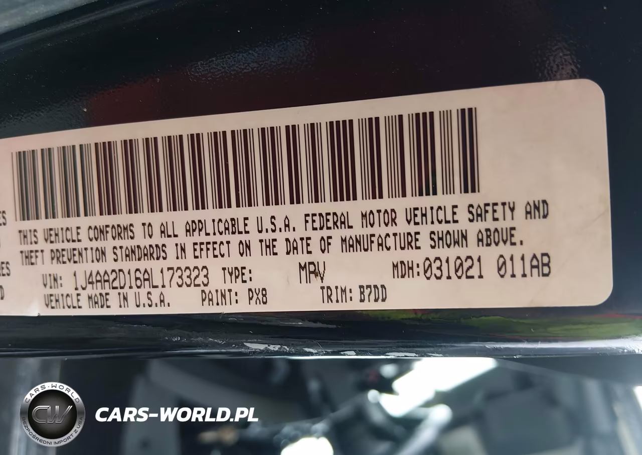 2010 Jeep Wrangler Sport VIN:1J4AA2D16AL173323 - 9