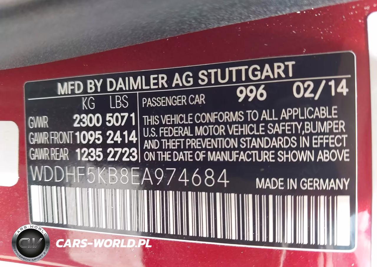 2014 Mercedes-Benz E 350 VIN:WDDHF5KB8EA974684 - 9