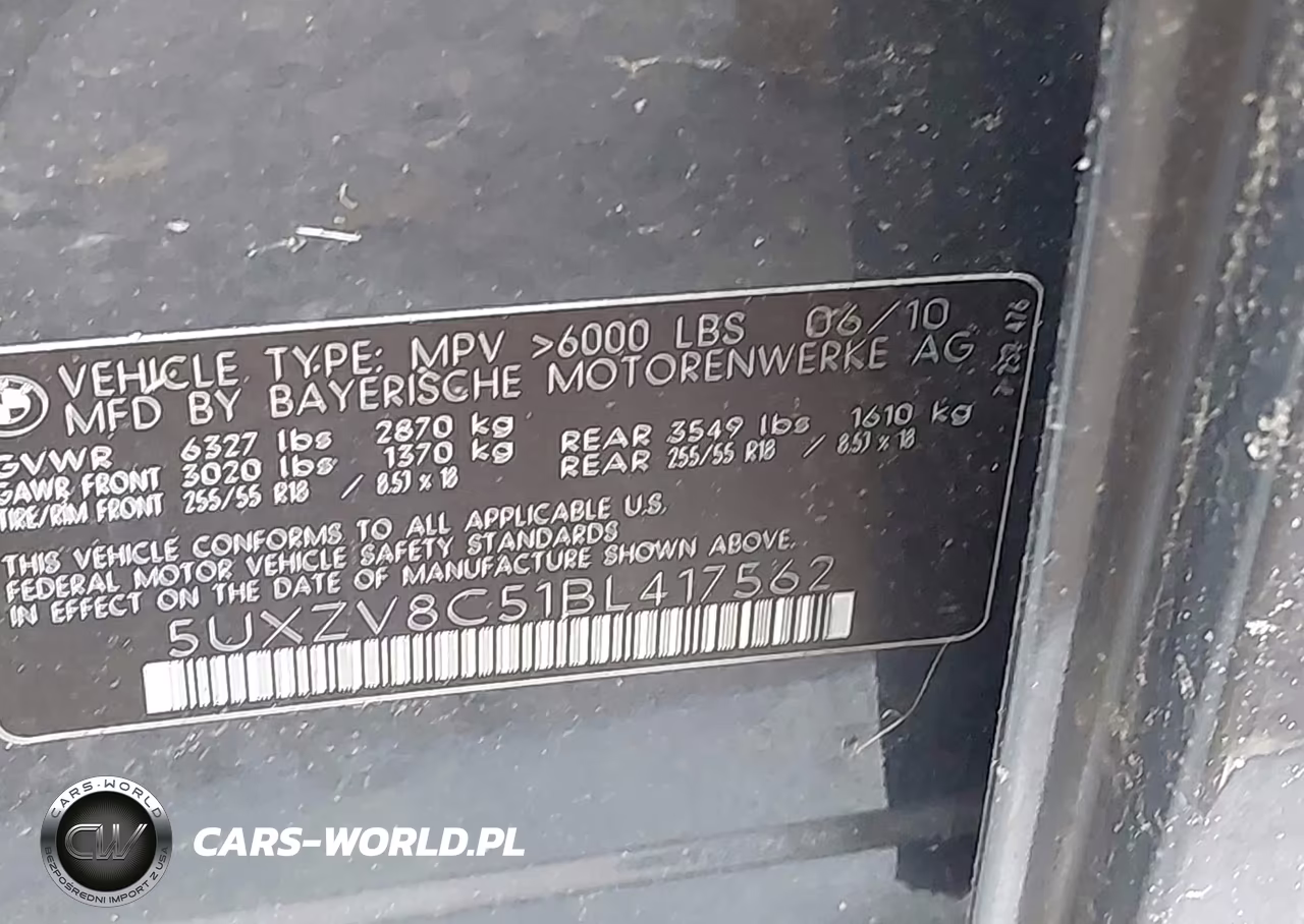 2011 BMW X5 xDrive50I VIN:5UXZV8C51BL417562 - 9