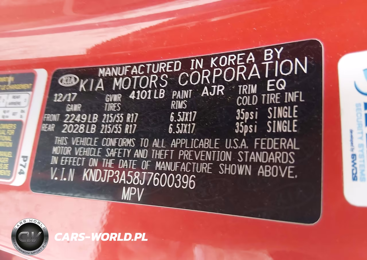 2018 Kia Soul + VIN:KNDJP3A58J7600396 - 9