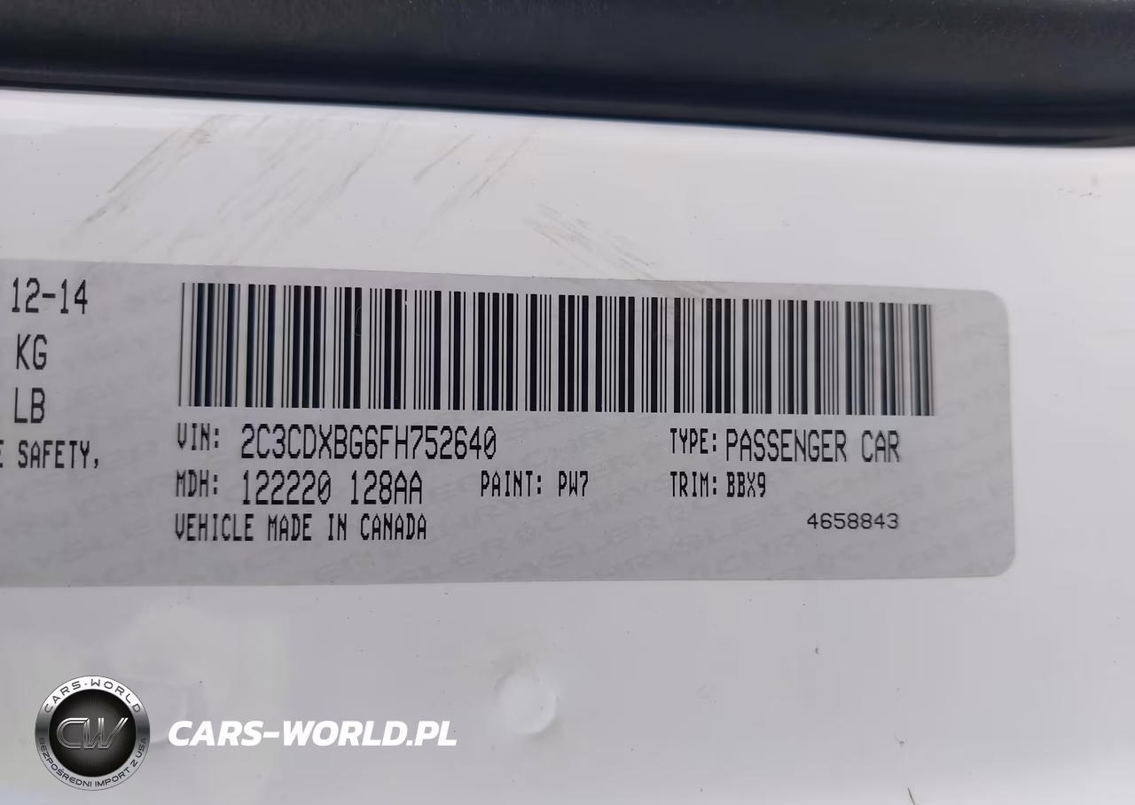 2015 Dodge Charger Se VIN:2C3CDXBG6FH752640 - 9