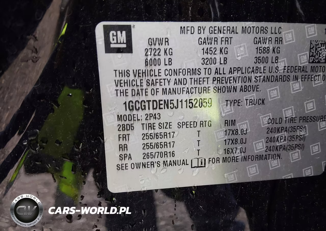 2018 Chevrolet Colorado Z71 VIN:1GCGTDEN5J1152059 - 9