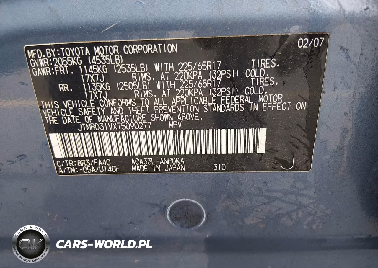 2007 Toyota Rav4 Limited VIN:JTMBD31VX75090277 - 9