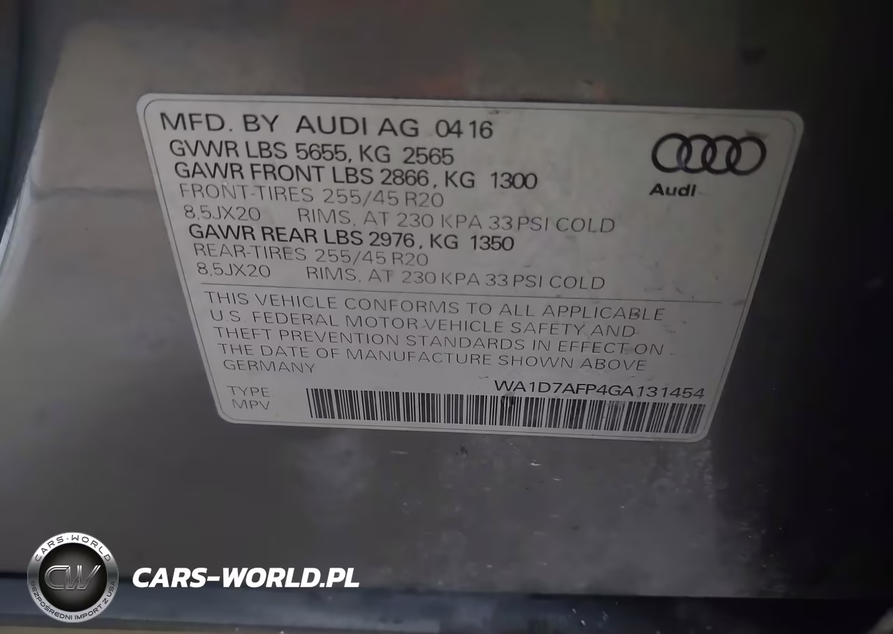 2016 Audi Q5 3.0T Premium Plus VIN:WA1D7AFP4GA131454 - 9