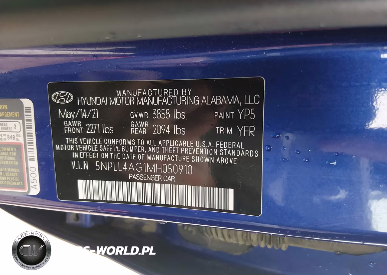 2021 Hyundai Elantra Se VIN:5NPLL4AG1MH050910 - 9