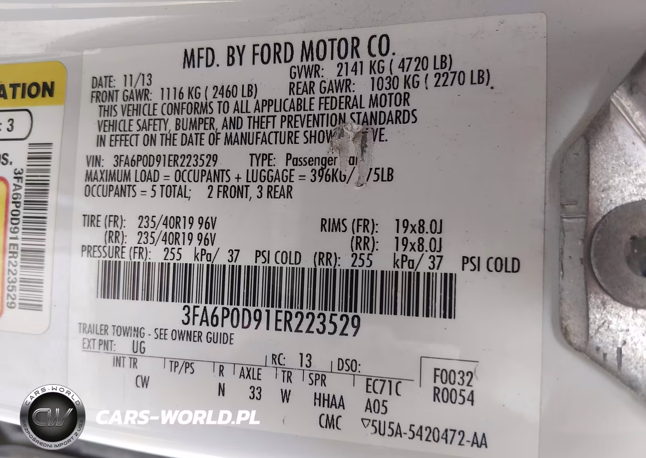 2014 Ford Fusion Titanium VIN:3FA6P0D91ER223529 - 9