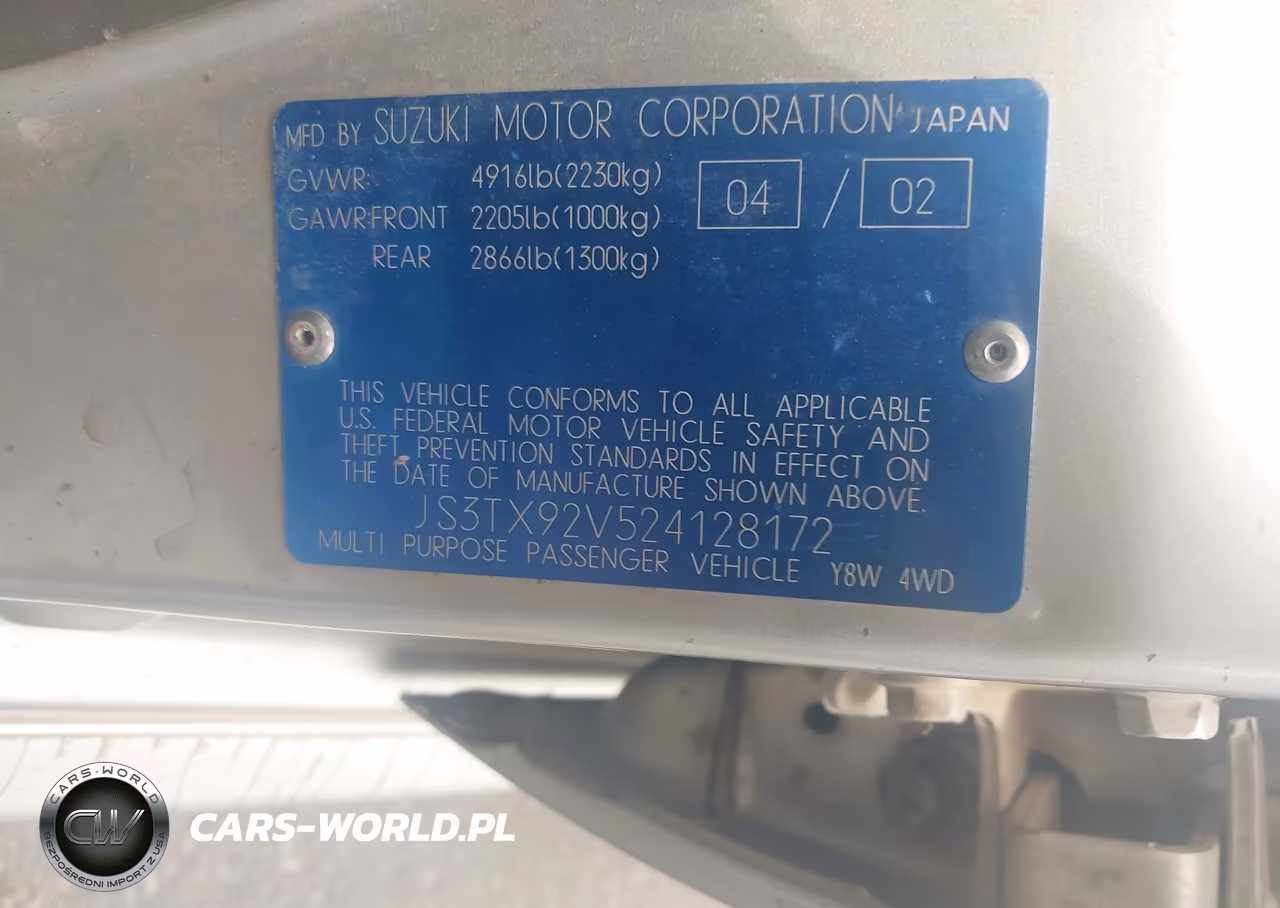 2002 Suzuki Xl-7 Limited-Plus-Standard-Touring VIN:JS3TX92V524128172 - 9