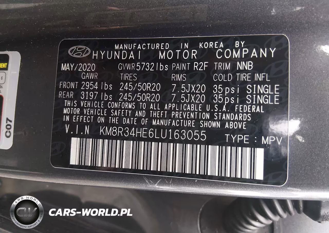 2020 Hyundai Palisade Sel VIN:KM8R34HE6LU163055 - 9