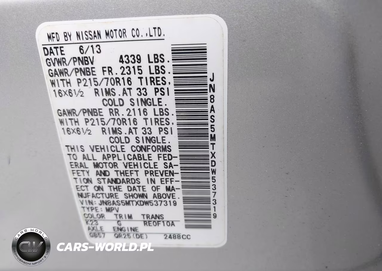 2013 Nissan Rogue S VIN:JN8AS5MTXDW537319 - 9