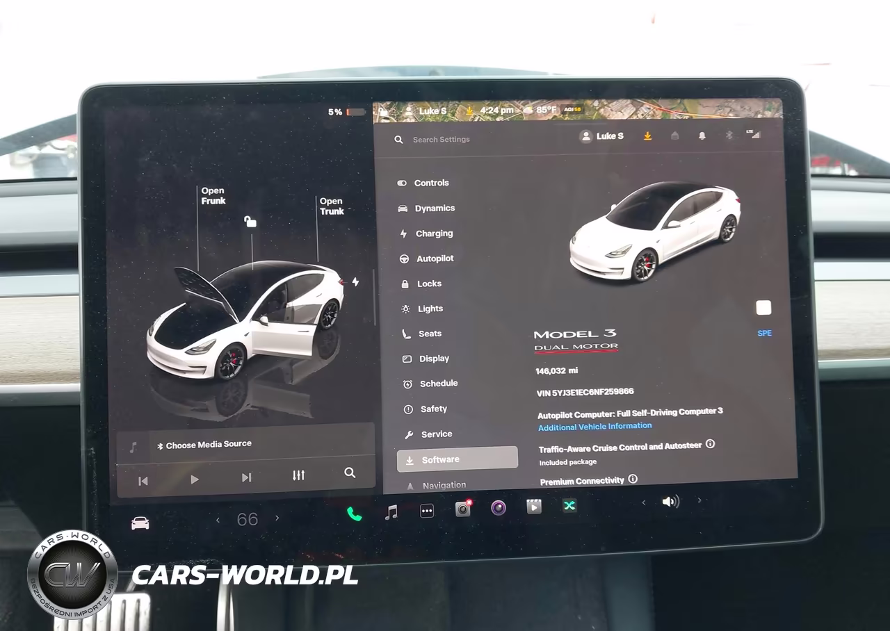2022 Tesla Model 3 Performance Dual Motor All-Wheel Drive VIN:5YJ3E1EC6NF259866 - 18