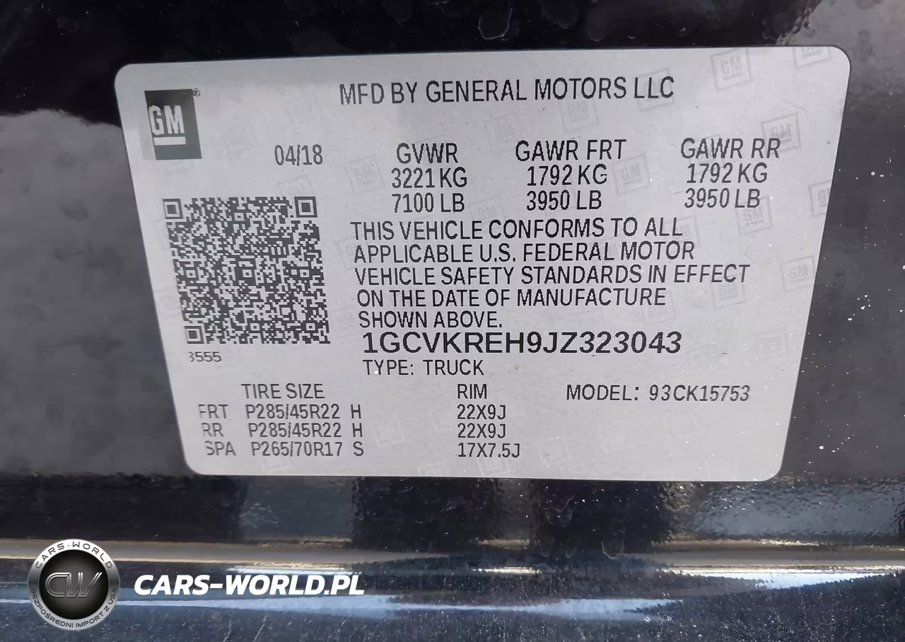 2018 Chevrolet Silverado 1500 2Lt VIN:1GCVKREH9JZ323043 - 9