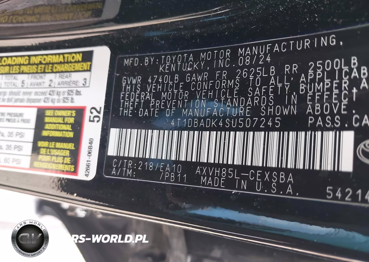 2025 Toyota Camry Se VIN:4T1DBADK4SU507245 - 9