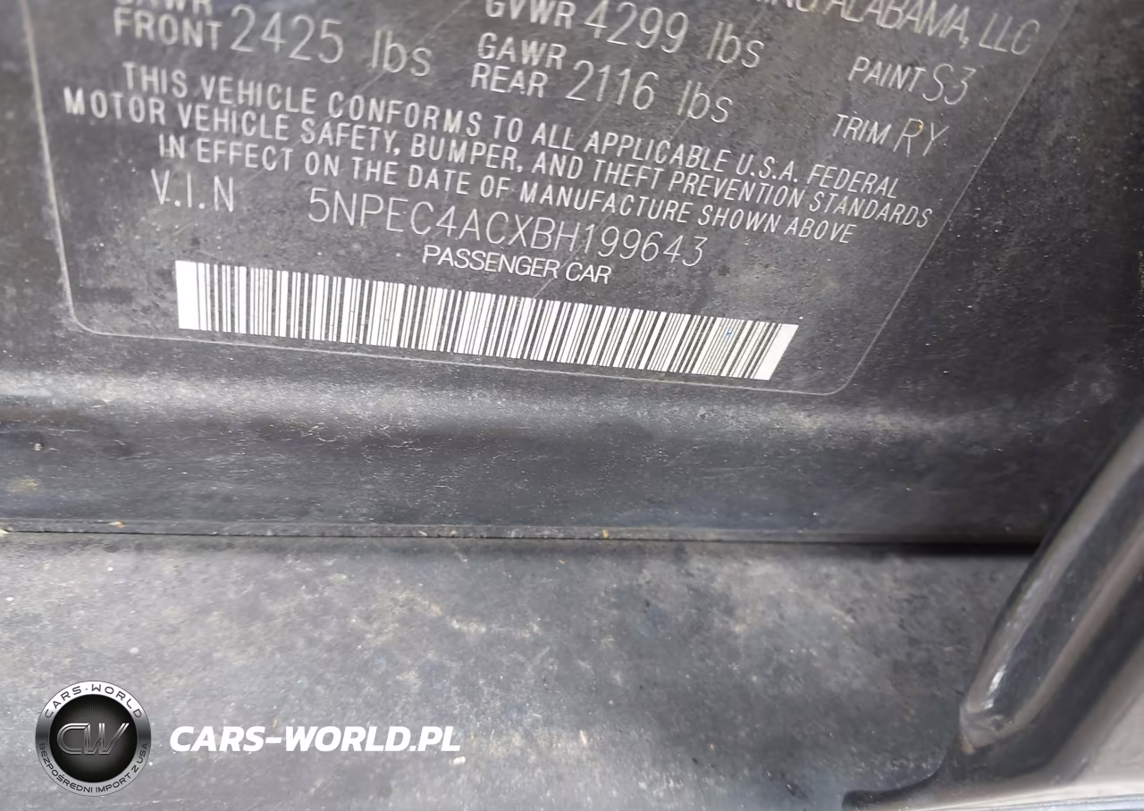 2011 Hyundai Sonata Se VIN:5NPEC4ACXBH199643 - 9