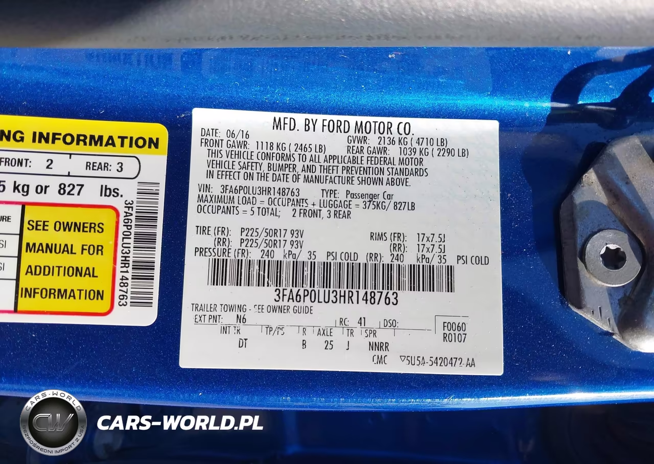 2017 Ford Fusion Hybrid Se VIN:3FA6P0LU3HR148763 - 9