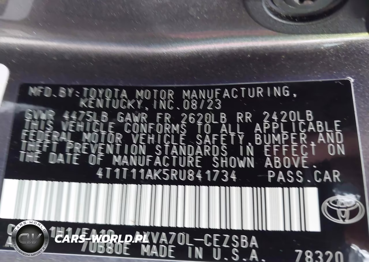 2024 Toyota Camry Se VIN:4T1T11AK5RU841734 - 9