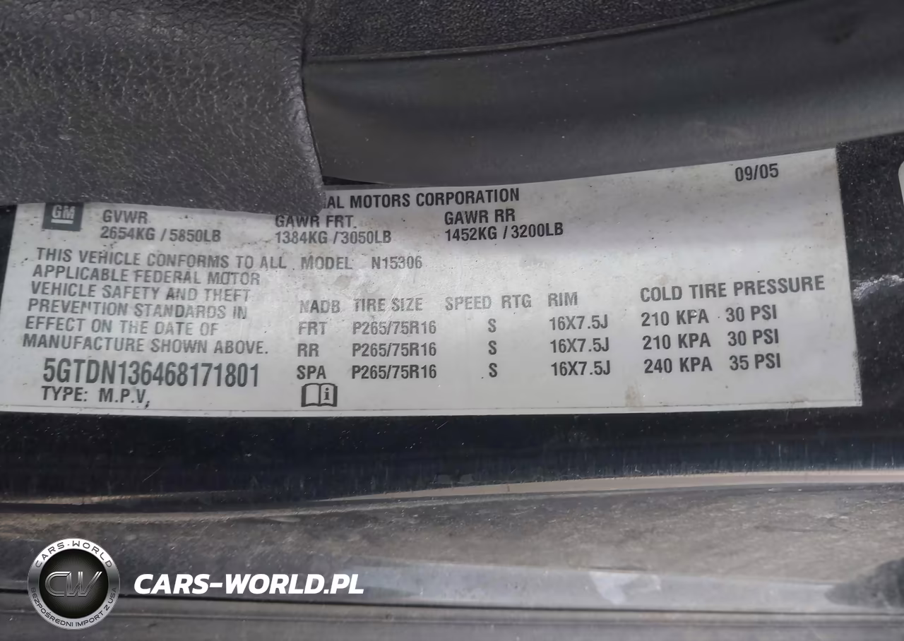 2006 Hummer H3 Suv VIN:5GTDN136468171801 - 9