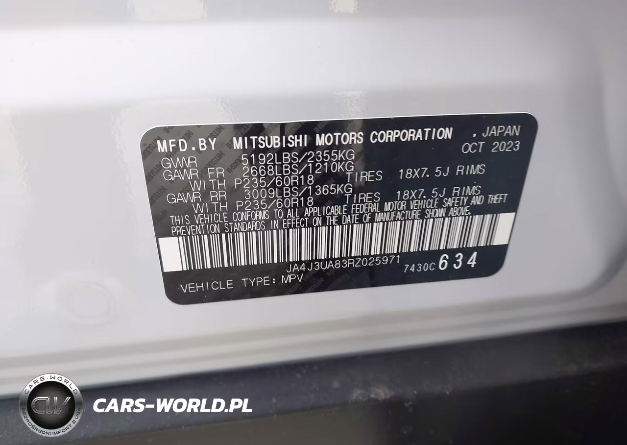 2024 Mitsubishi Outlander Es 2.5 2Wd VIN:JA4J3UA83RZ025971 - 9