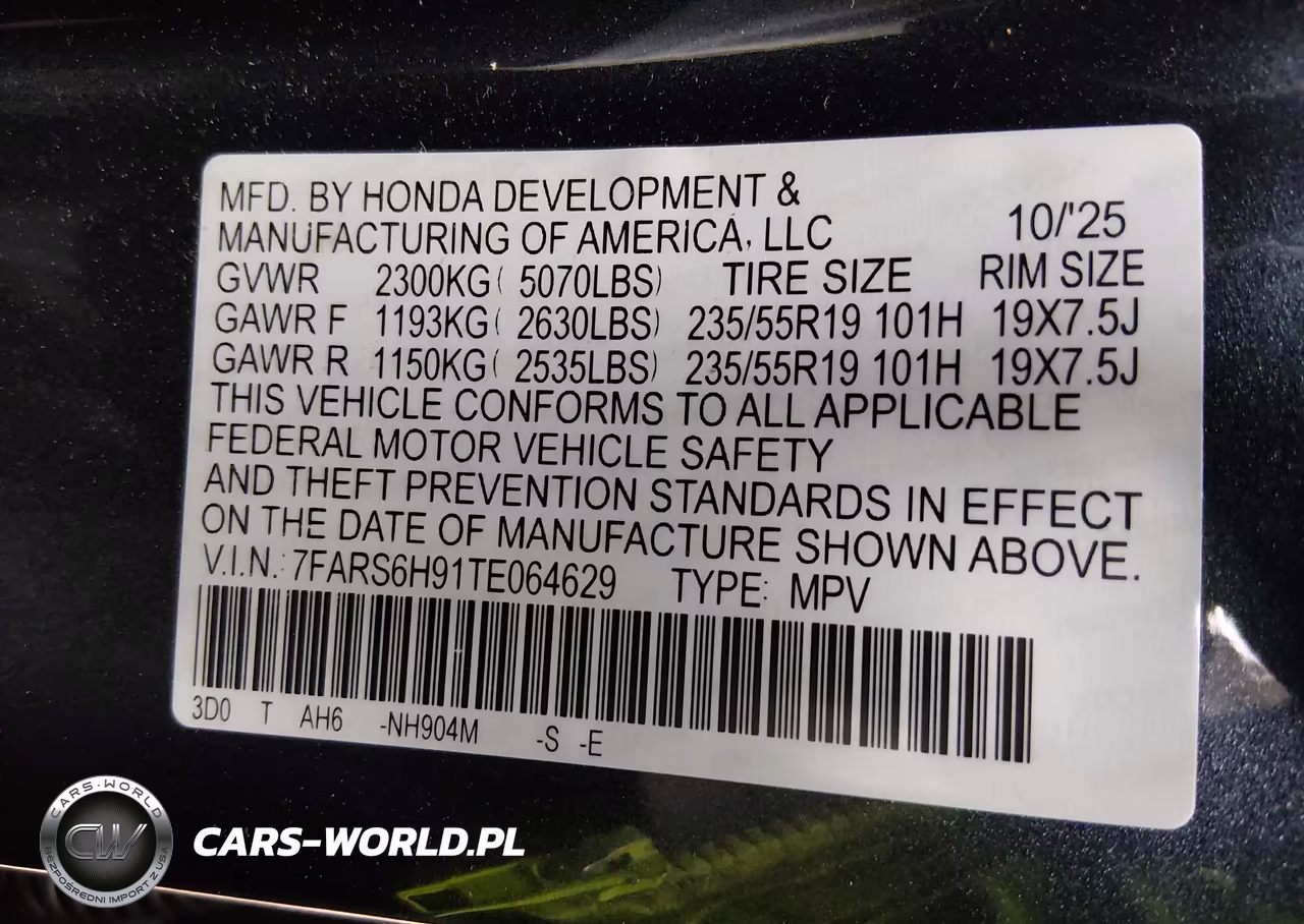 2026 Honda Cr-V Hybrid Awd Sport Touring VIN:7FARS6H91TE064629 - 9