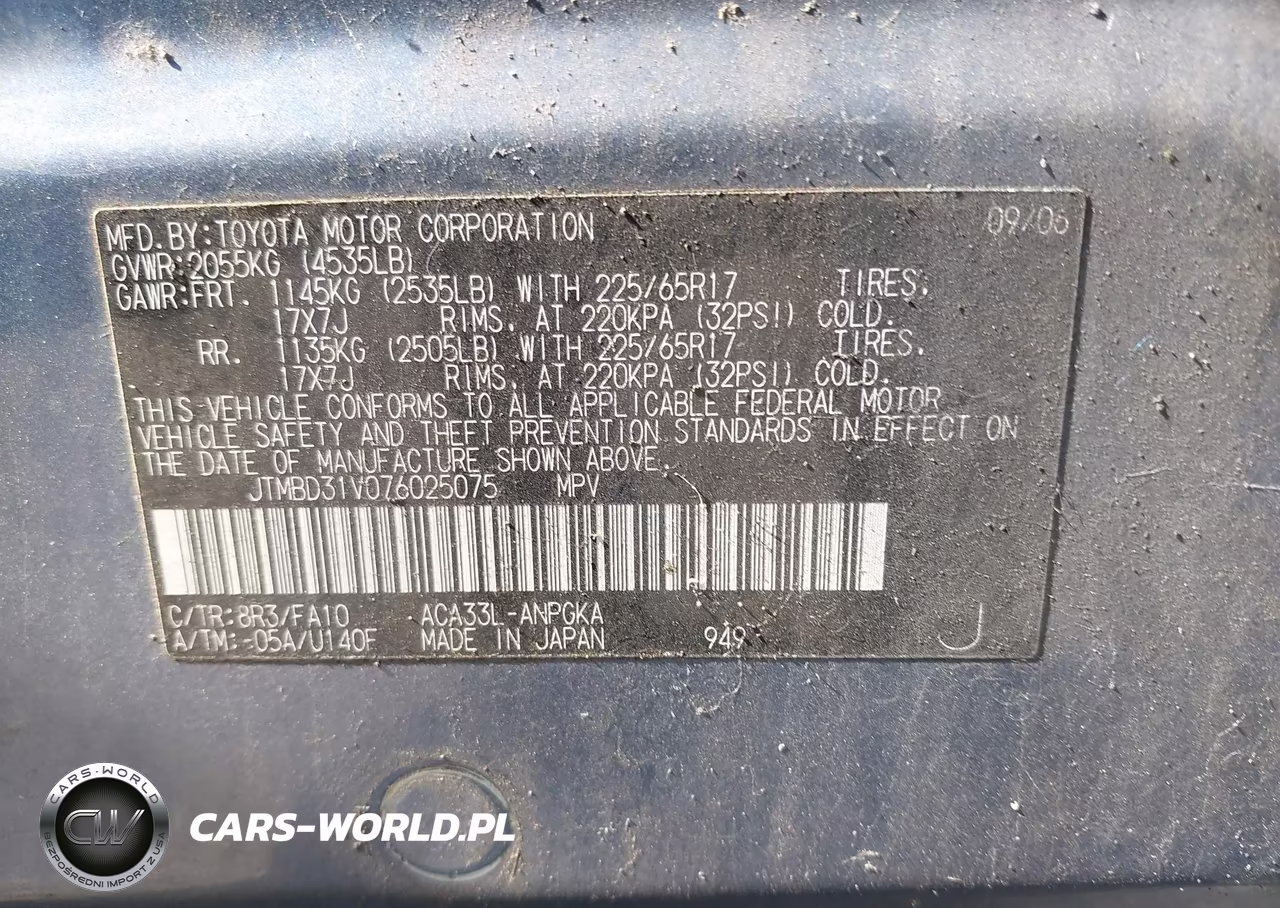 2007 Toyota Rav4 Limited VIN:JTMBD31V076025075 - 9