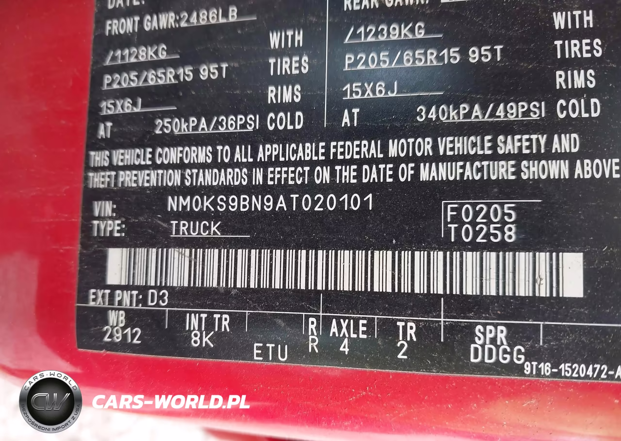 2010 Ford Transit Connect Xlt VIN:NM0KS9BN9AT020101 - 9