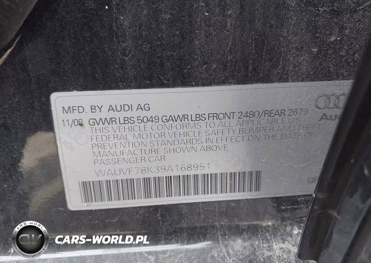 2009 Audi A4 2.0T Avant VIN:WAUVF78K39A168951 - 9