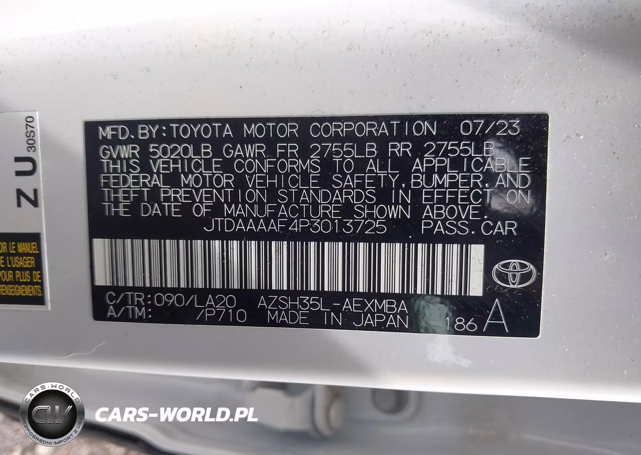 2023 Toyota Crown Limited VIN:JTDAAAAF4P3013725 - 9