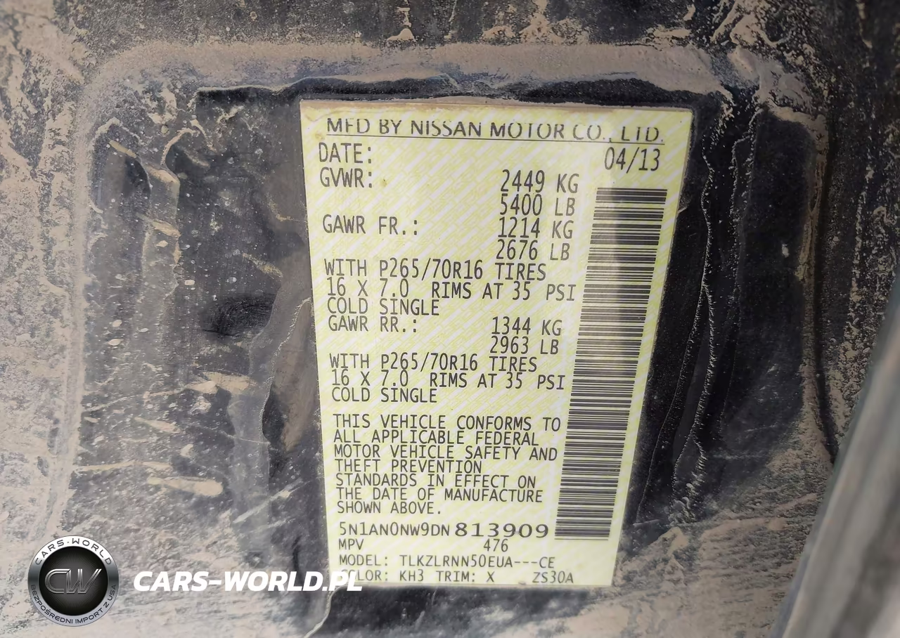 2013 Nissan Xterra S VIN:5N1AN0NW9DN813909 - 9