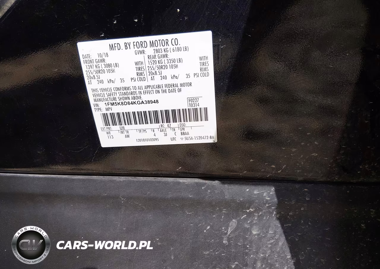2019 Ford Explorer Xlt VIN:1FM5K8D84KGA38948 - 9