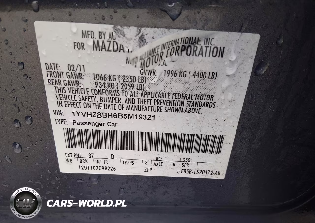 2011 Mazda Mazda6 I Sport VIN:1YVHZ8BH6B5M19321 - 9