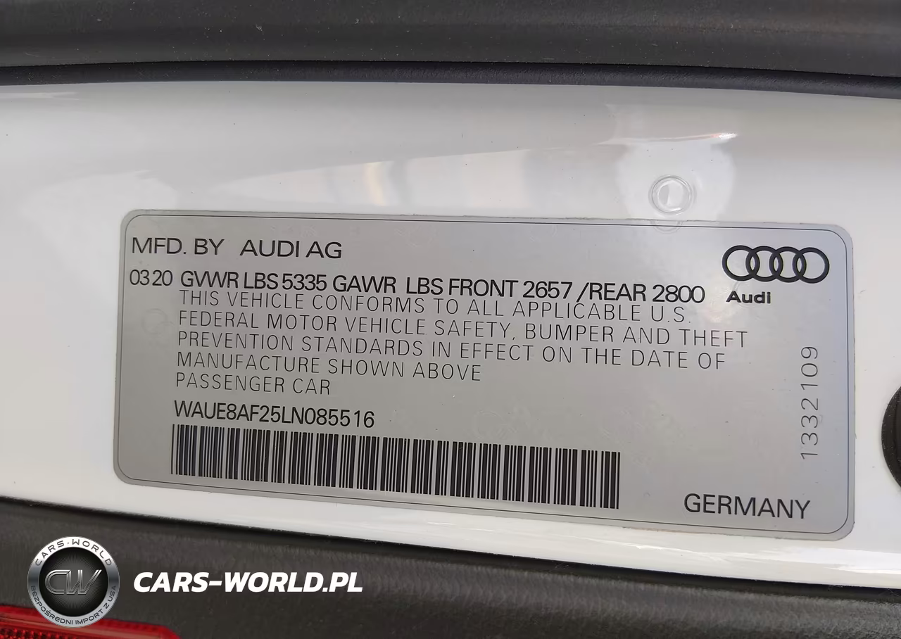 2020 Audi A6 Premium Plus 45 Tfsi Quattro S Tronic VIN:WAUE8AF25LN085516 - 9