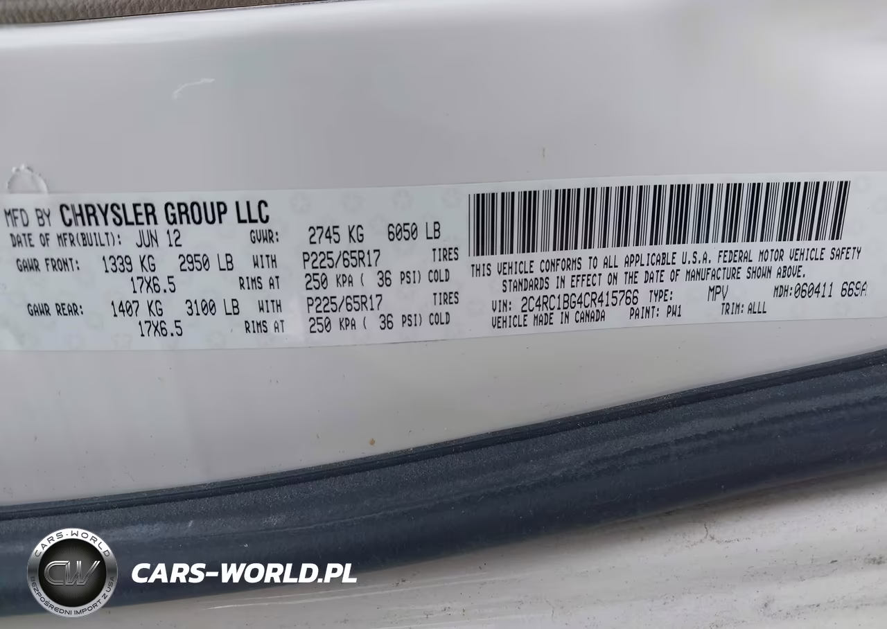 2012 Chrysler Town & Country Touring VIN:2C4RC1BG4CR415766 - 9