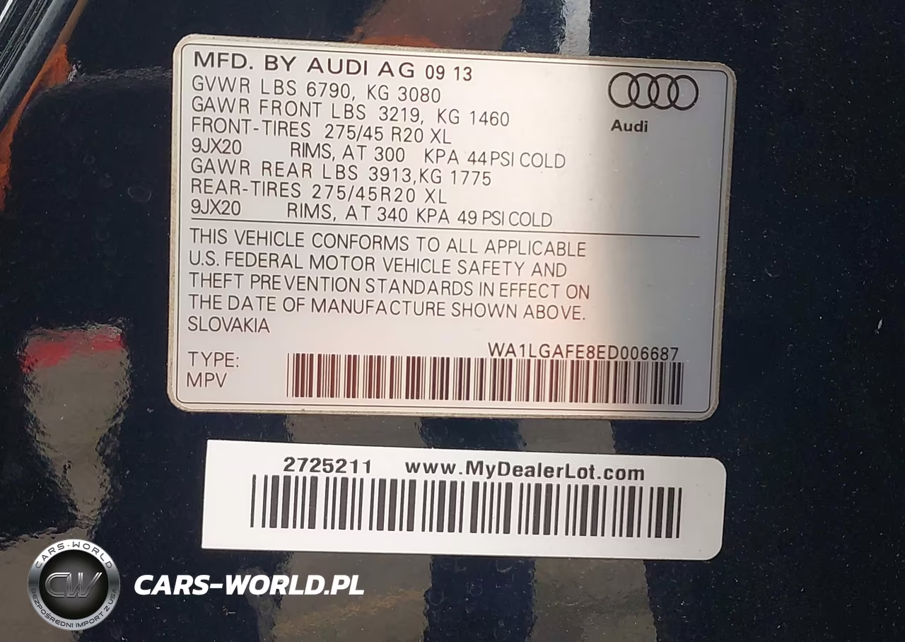 2014 Audi Q7 3.0T Premium VIN:WA1LGAFE8ED006687 - 9