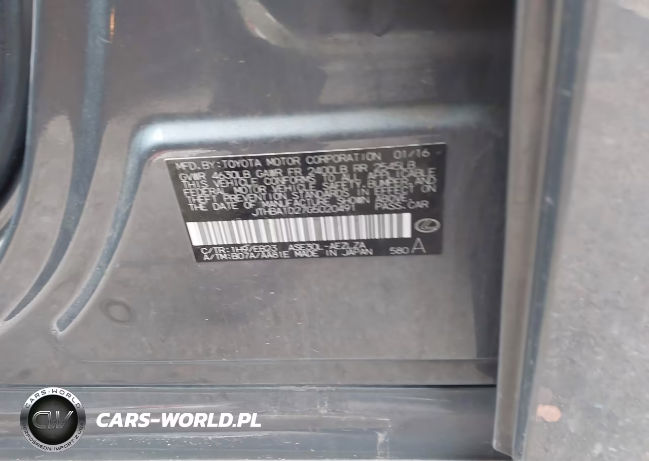 2016 Lexus Is 200T VIN:JTHBA1D27G5020491 - 9