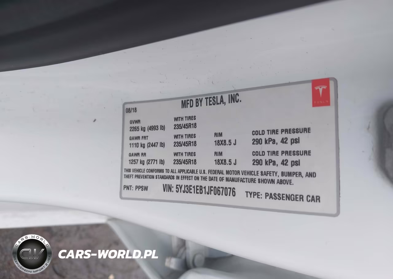 2018 Tesla Model 3 Long Range-Performance VIN:5YJ3E1EB1JF067076 - 9