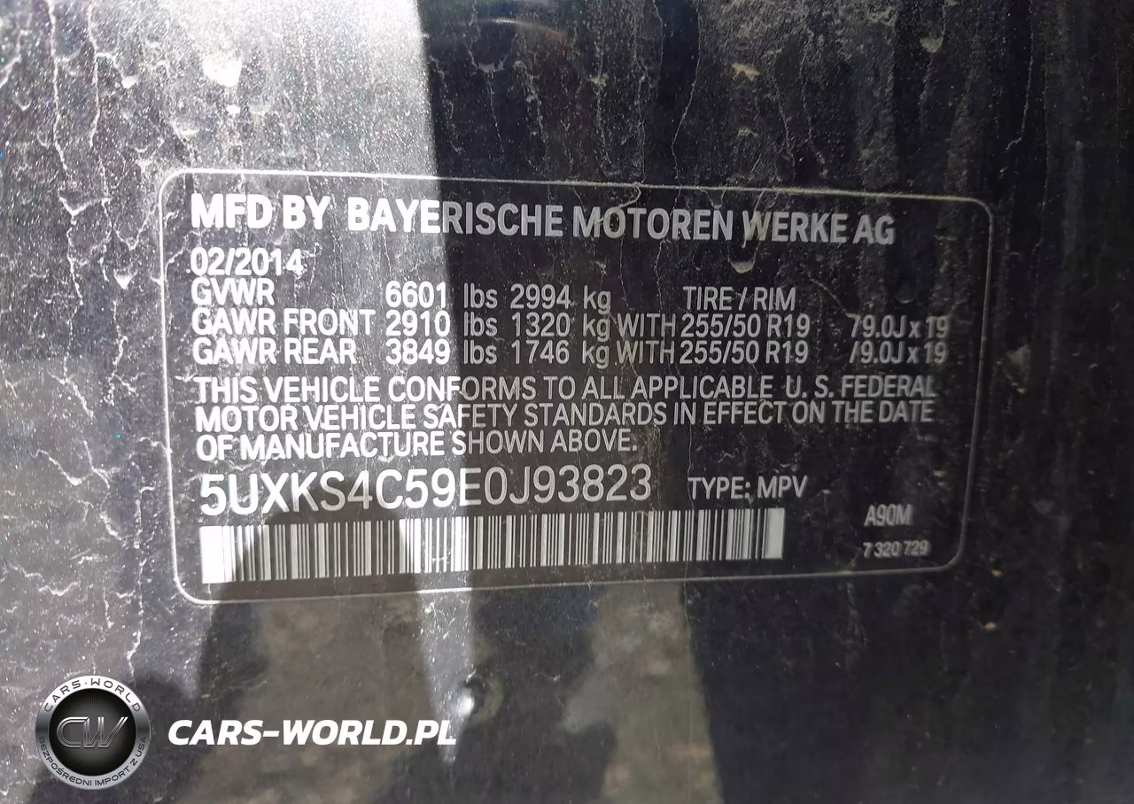 2014 BMW X5 xDrive35D VIN:5UXKS4C59E0J93823 - 9