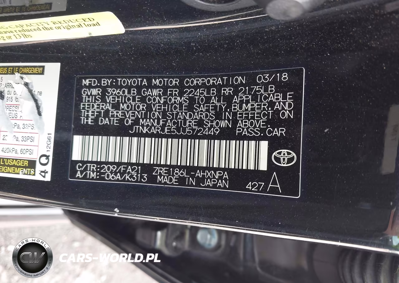 2018 Toyota Corolla Im VIN:JTNKARJE5JJ572449 - 9