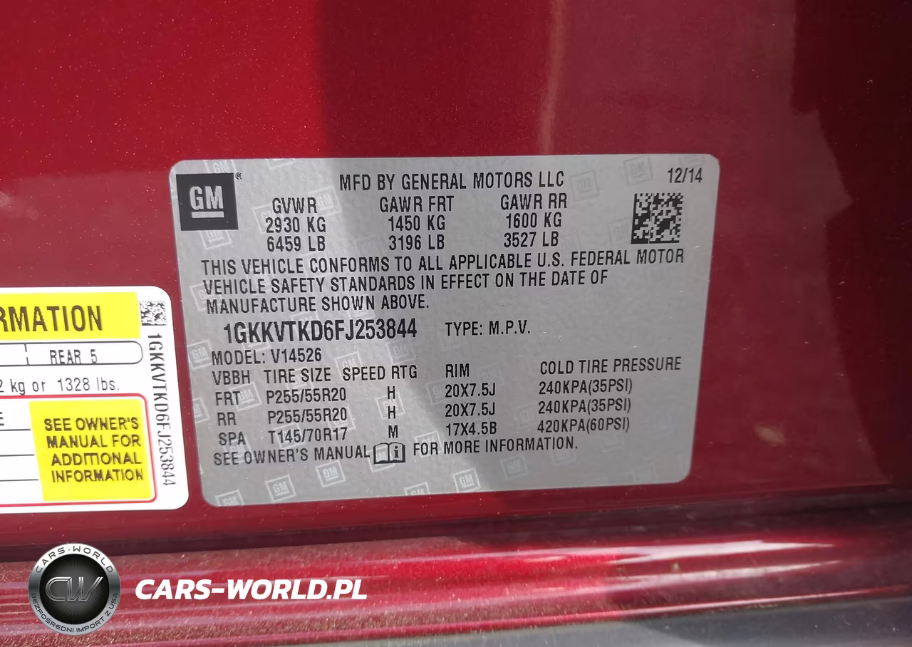 2015 GMC Acadia Denali VIN:1GKKVTKD6FJ253844 - 9