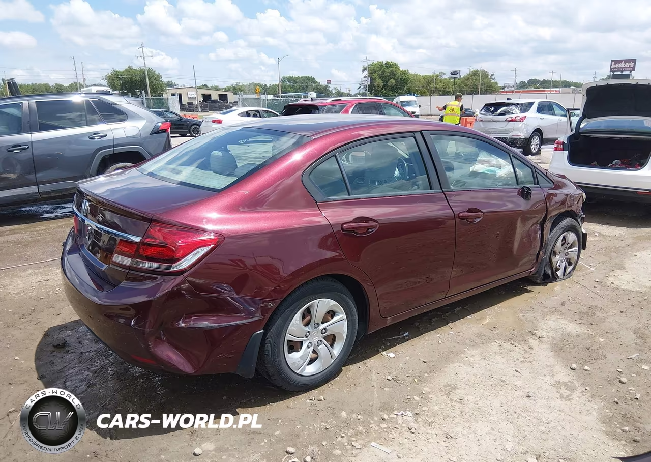 2015 Honda Civic Lx VIN:19XFB2F55FE080088 - 4