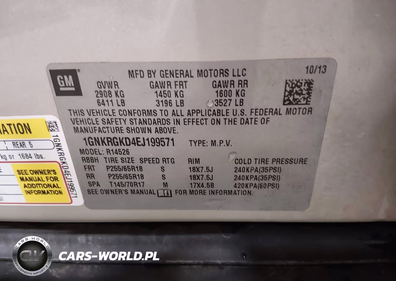 2014 Chevrolet Traverse 1Lt VIN:1GNKRGKD4EJ199571 - 9