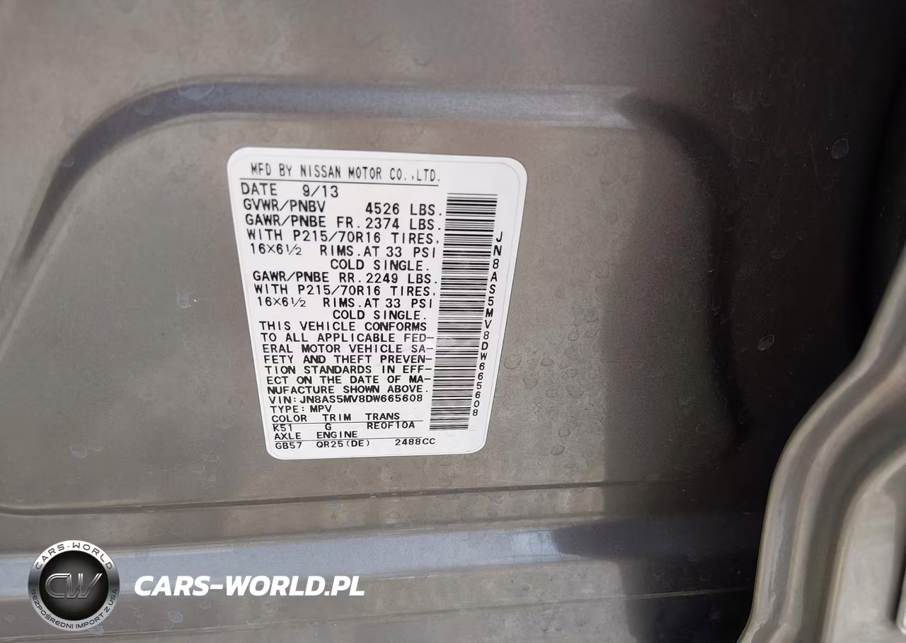 2013 Nissan Rogue S VIN:JN8AS5MV8DW665608 - 9