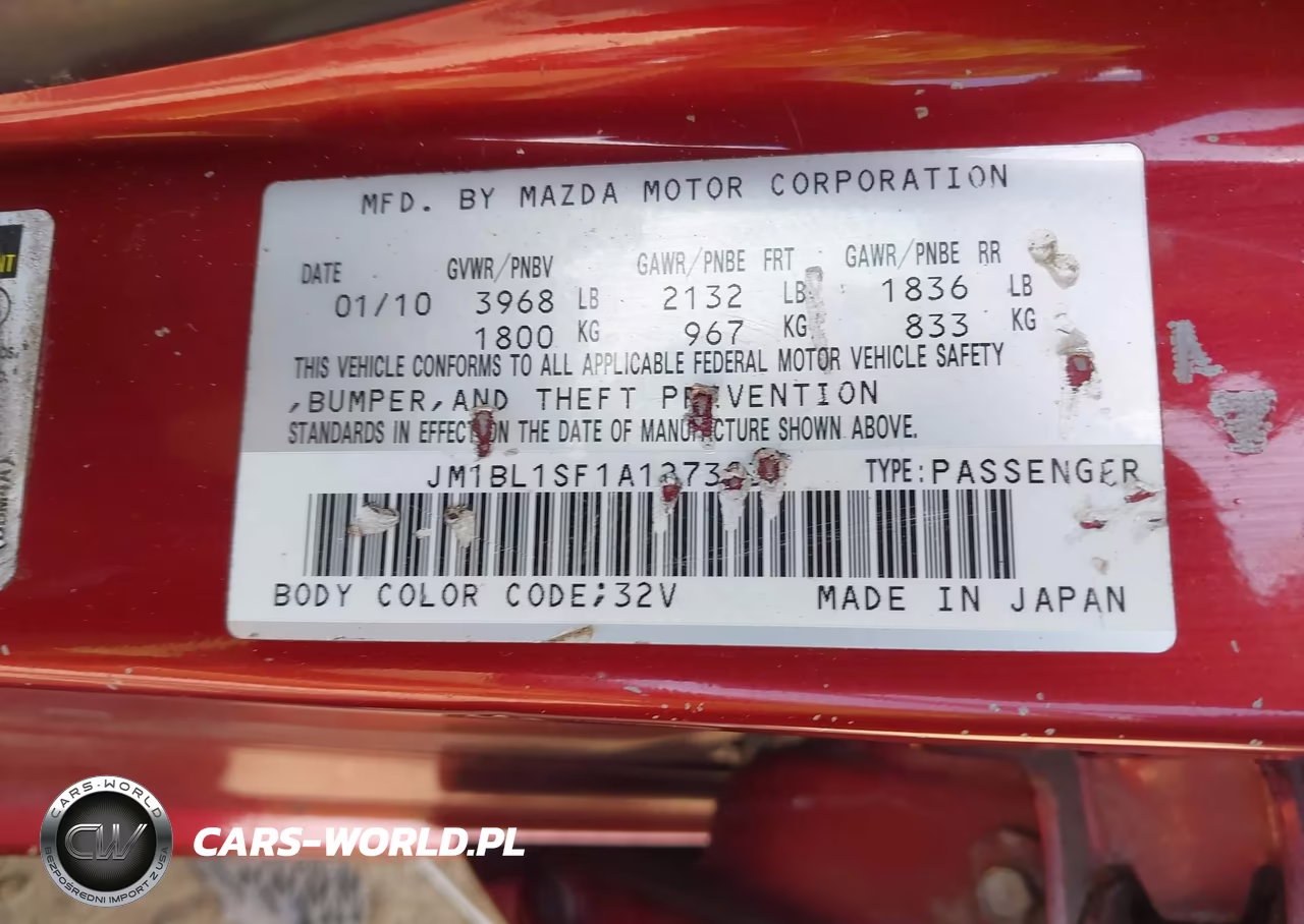 2010 Mazda Mazda3 VIN:JM1BL1SF1A1273032 - 9