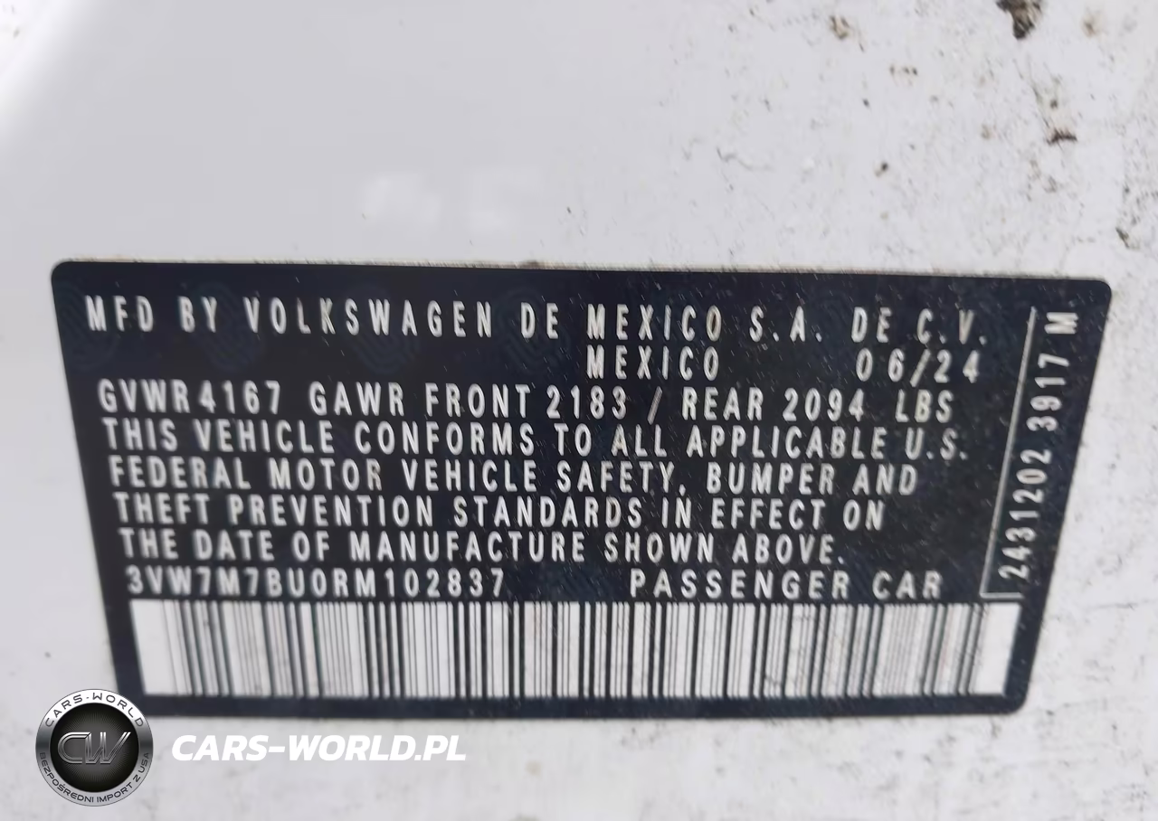 2024 Volkswagen Jetta 1.5T Se VIN:3VW7M7BU0RM102837 - 9