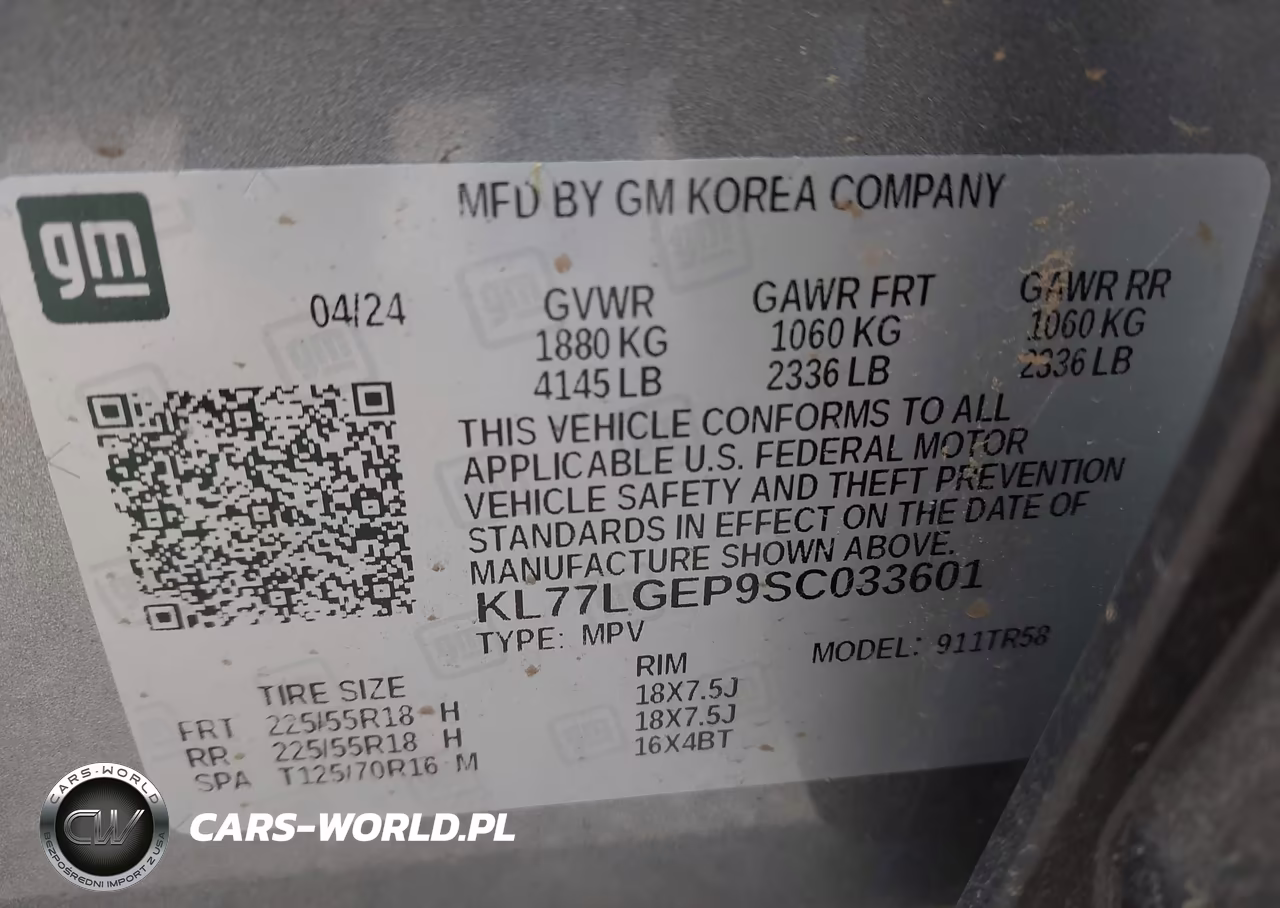 2025 Chevrolet Trax Fwd 1Rs VIN:KL77LGEP9SC033601 - 9