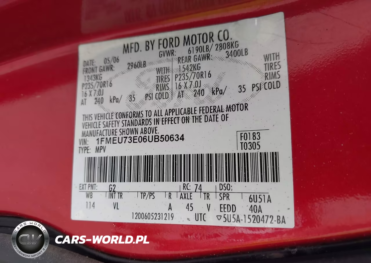 2006 Ford Explorer Xlt VIN:1FMEU73E06UB50634 - 9