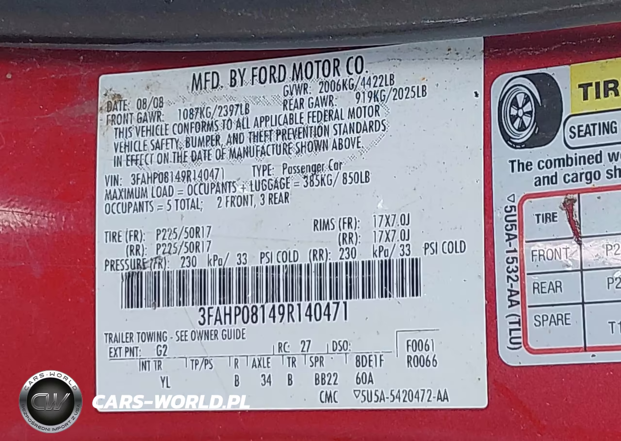 2009 Ford Fusion Sel VIN:3FAHP08149R140471 - 9