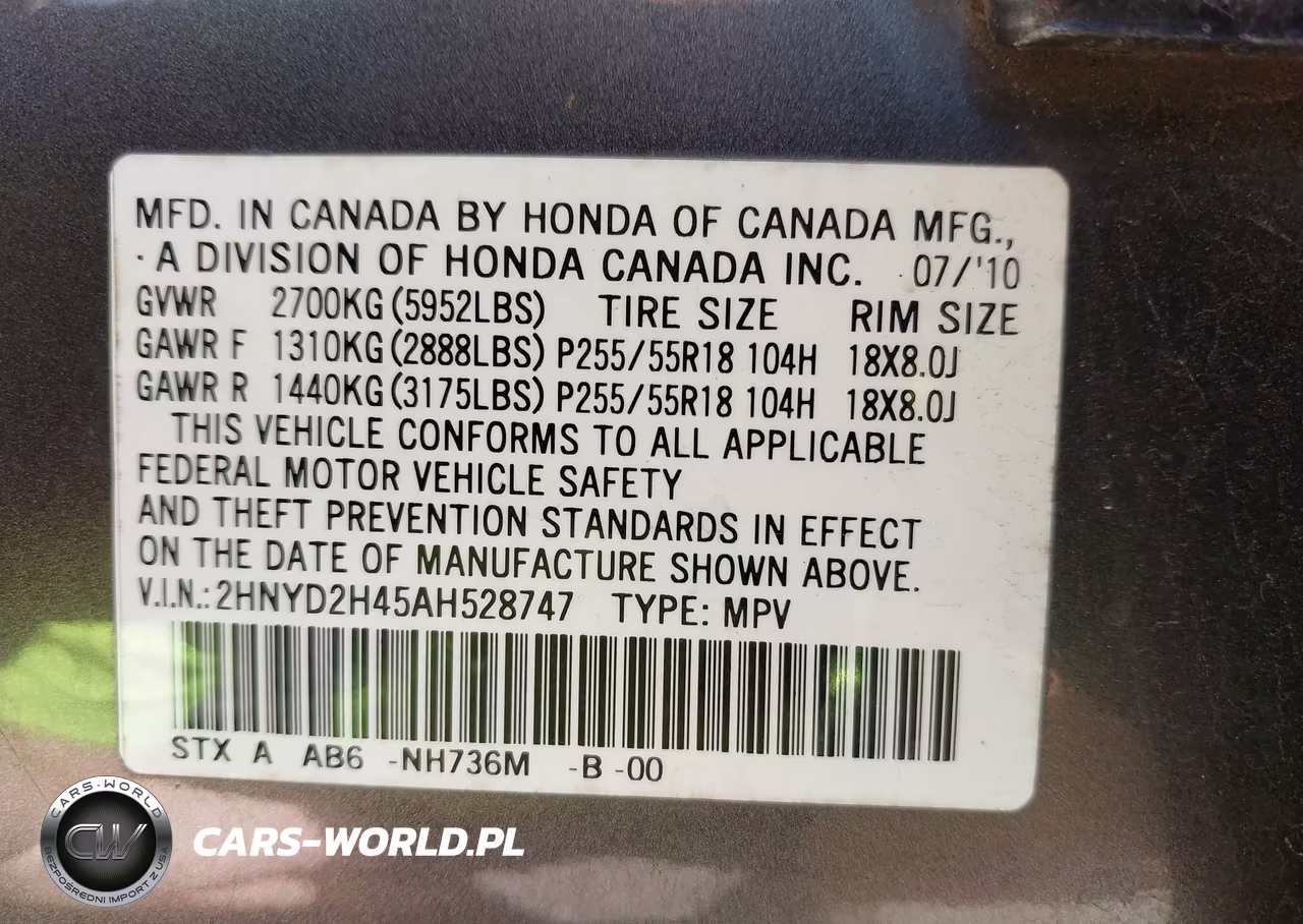 2010 Acura Mdx Technology Package VIN:2HNYD2H45AH528747 - 9