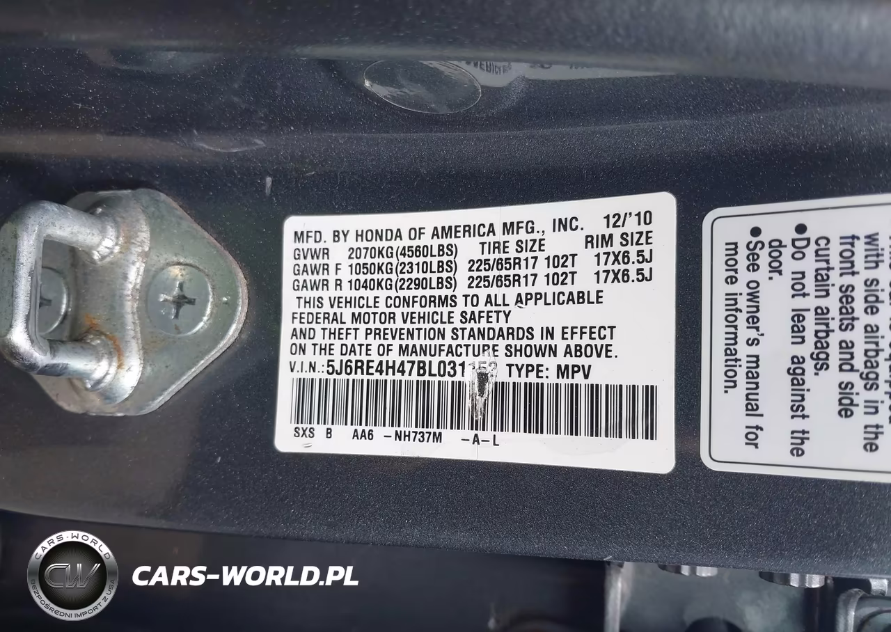 2011 Honda Cr-V Se VIN:5J6RE4H47BL031152 - 9